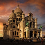 Sacre Coeur (Basilica of the Sacred Heart of Paris), Paris, France :: HDR